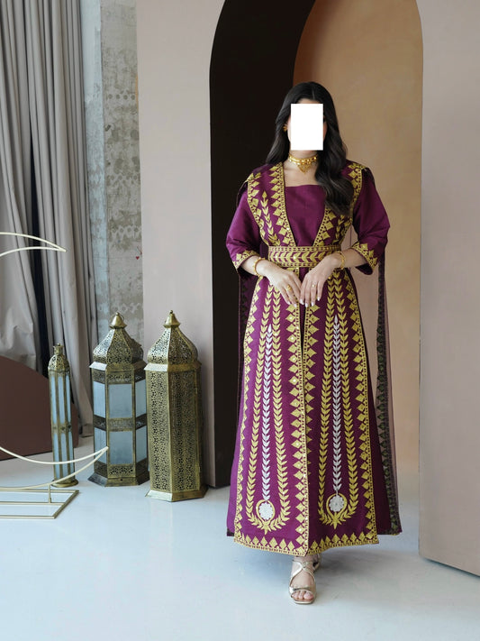 فستان الريم عنابي