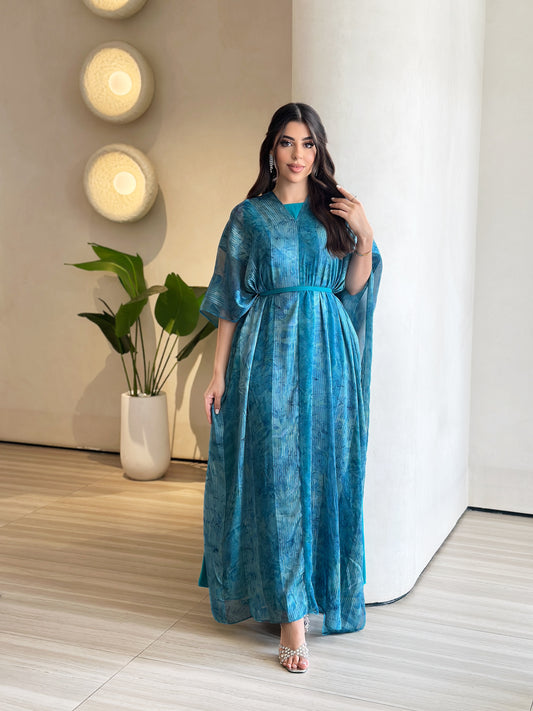 قفطان نور ازرق